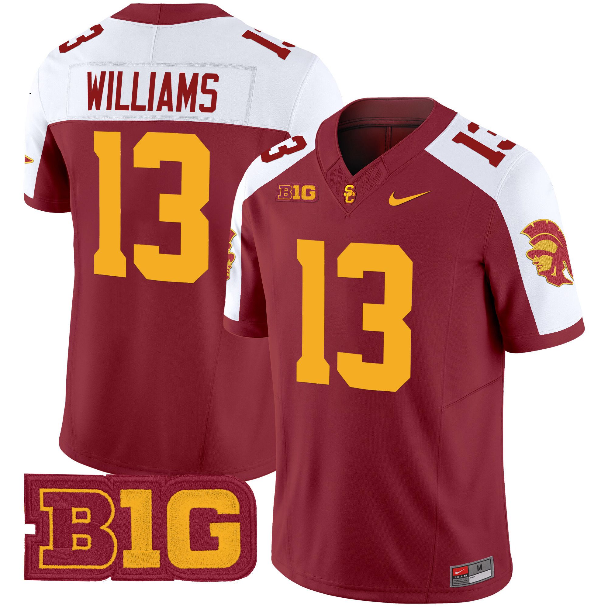 Men USC Trojans #13 Williams Red Nike 2024 Vapor Limited NCAA Jersey